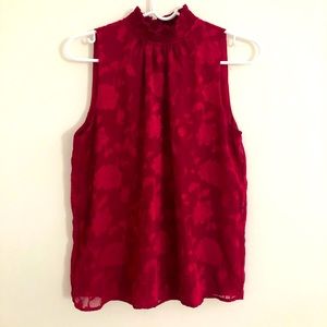 LOFT Red halter tops.